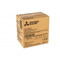 CK 9046 10x15 комплект для фотопечати  для фотопринтеров Mitsubishi CP-9550DW / CP-9810DW  (600 кадров, рулон фотобумаги и картридж с красящей пленкой)