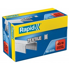 Скобы Rapid 43/8 (10 000 шт.) G TextileSuperStrong