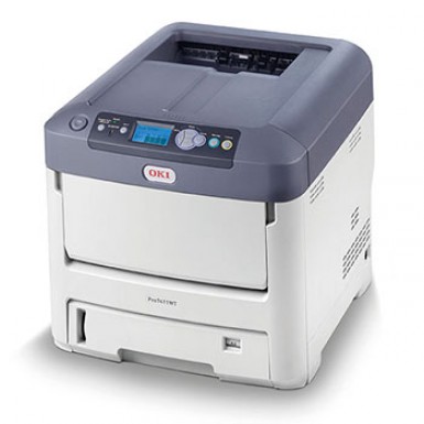 Принтер OKI Pro7411WT с белым тонер-картриджем для термотрансфера