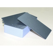 Пластиковые карточки серебряные тонкие, тонированные в массе 12492*, 1уп. (170шт.)
