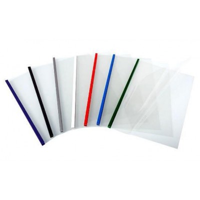 Обложки для термопереплета Opus O.Thermotop Double Clear A4 12mm серебряные 30 шт.